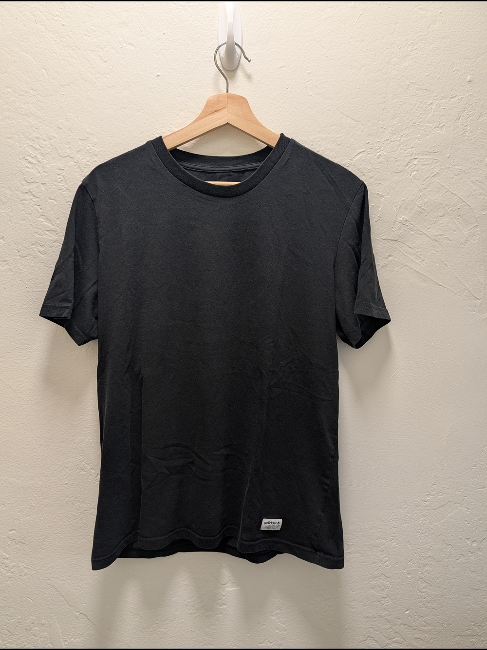 adidas Black Short Sleeve Crew Neck Tee